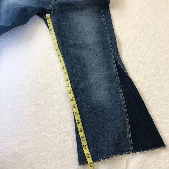 3x1 Higher Ground Gusset Cropped Flared Jeans Size 25 in Elvia 70s Boho Gypsy - Picture 12 of 15